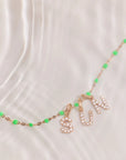 CLASSIC NECKLACE / 16.5" / NEON GREEN