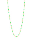 CLASSIC NECKLACE / 16.5" / NEON GREEN