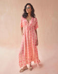PIA CAFTAN IN LARA FLAMINGO