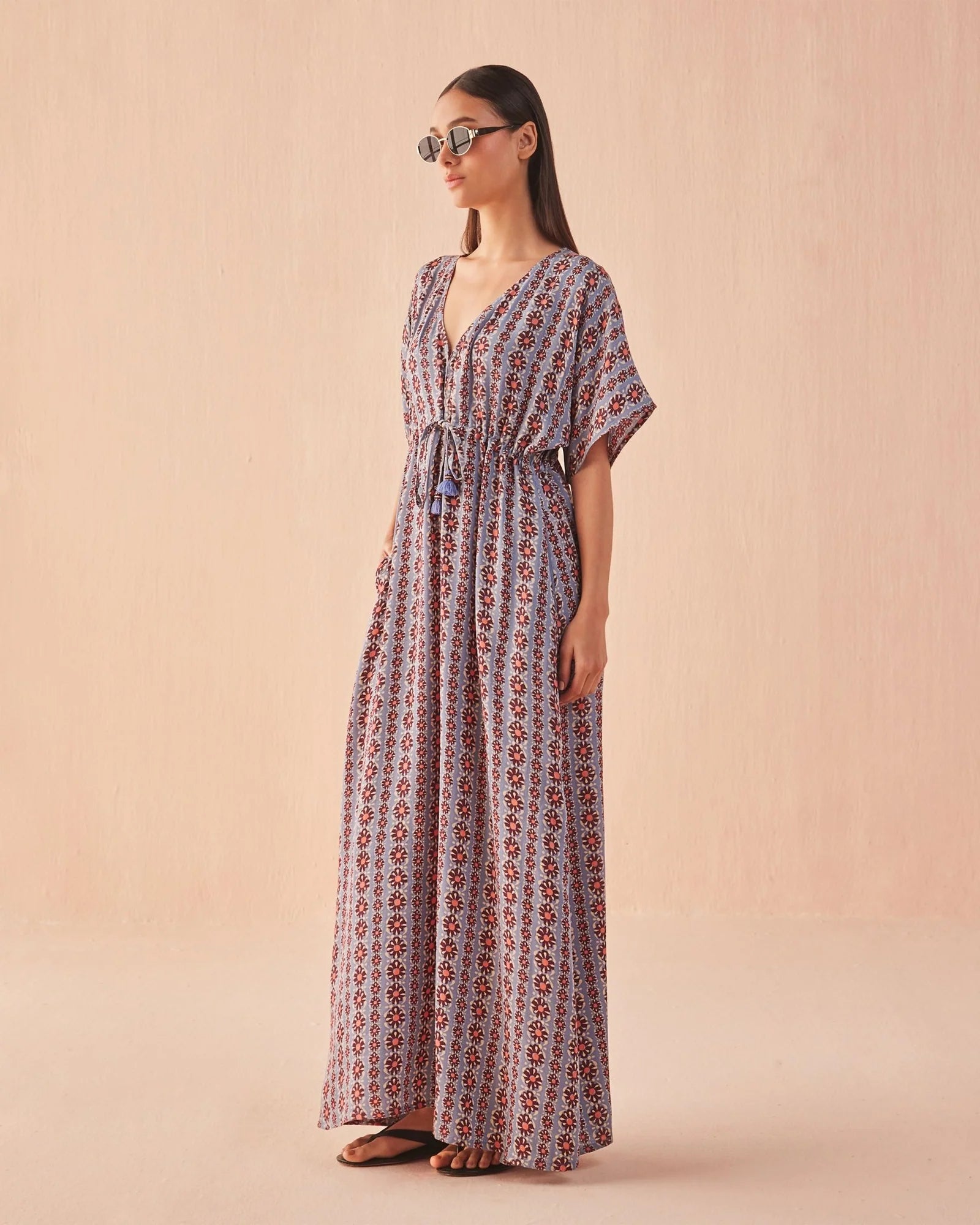 PIA CAFTAN IN HIBISCUS