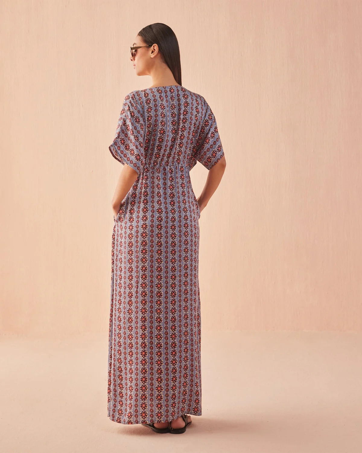 PIA CAFTAN IN HIBISCUS