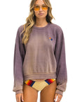 CREW SWEATSHIRT IN FADED MOCHA