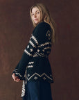 REVERSIBLE SHEPHERD CARDIGAN