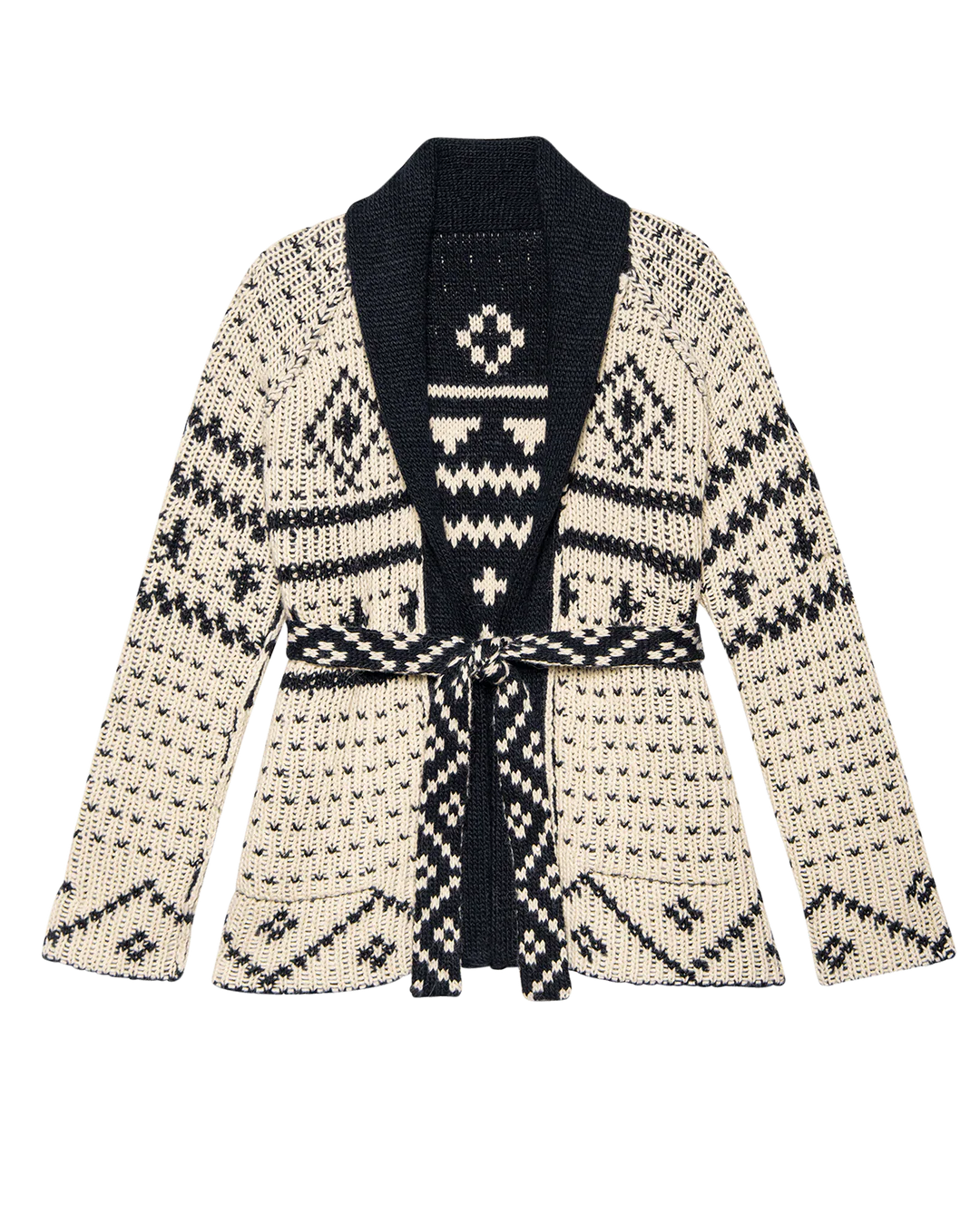 REVERSIBLE SHEPHERD CARDIGAN