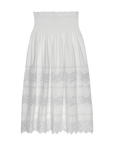 ROSETTE CROCHET CANARY SKIRT IN CREAM