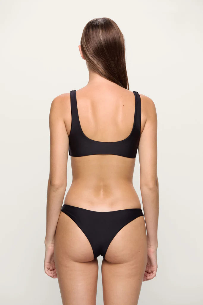 RUE SWIM TOP IN NOIR