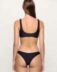 RUE SWIM TOP IN NOIR