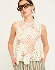 SANTANYI CROCHET TANK