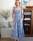 SASCO DRESS IN INDIGO BLOSSOM