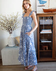 SASCO DRESS IN INDIGO BLOSSOM