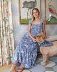 SASCO DRESS IN INDIGO BLOSSOM