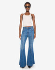 SEAMED DOLLOP HEEL JEANS