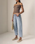 SELENA CROP JEANS