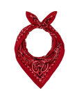 SILK BANDANA IN TRUE RED