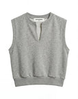 SLOANE MUSCLE TANK IN HEATHER GREY