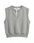 SLOANE MUSCLE TANK IN HEATHER GREY