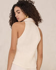 SLOAN VEST IN IVORY