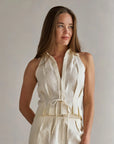 SLOAN VEST IN IVORY