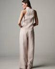 SLOAN VEST IN ROSE QUARTZ
