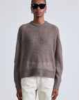 SOFTEST TISSUE WEIGHT SWEATER IN HAZELNUT