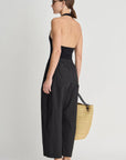 SPA PLEAT PANT IN BLACK