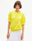 SHORT SLEEVE OVERSIZED SWEATSHIRT