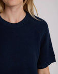 ZIGGY SHORT SLEEVE SWEATSHIRT IN NAVY