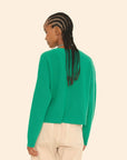 TRUDIE CARDIGAN IN GULF GREEN