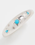 CELESTIAL TURQUOISE & DIAMOND DOME RING