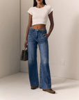 UTILITY SOFT BARREL LONG JEANS