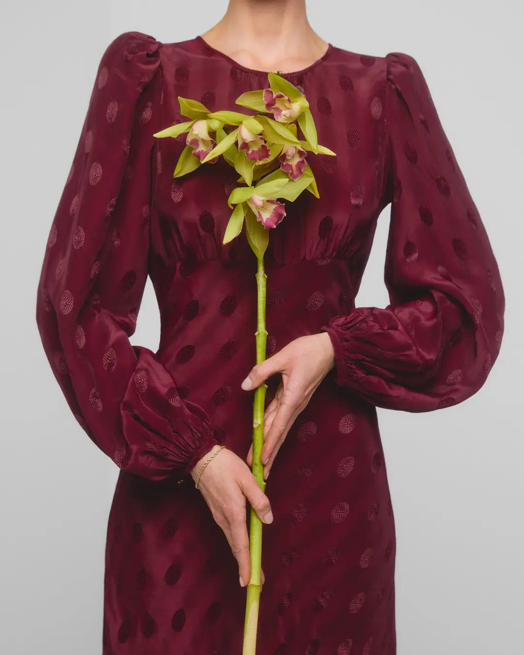 VISCOSE MIDI DRESS