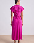 VOLTA TWIST DRESS IN FUCHSIA