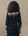 HEIRLOOM ROSE WESTERN CARDIGAN