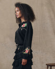 HEIRLOOM ROSE WESTERN CARDIGAN