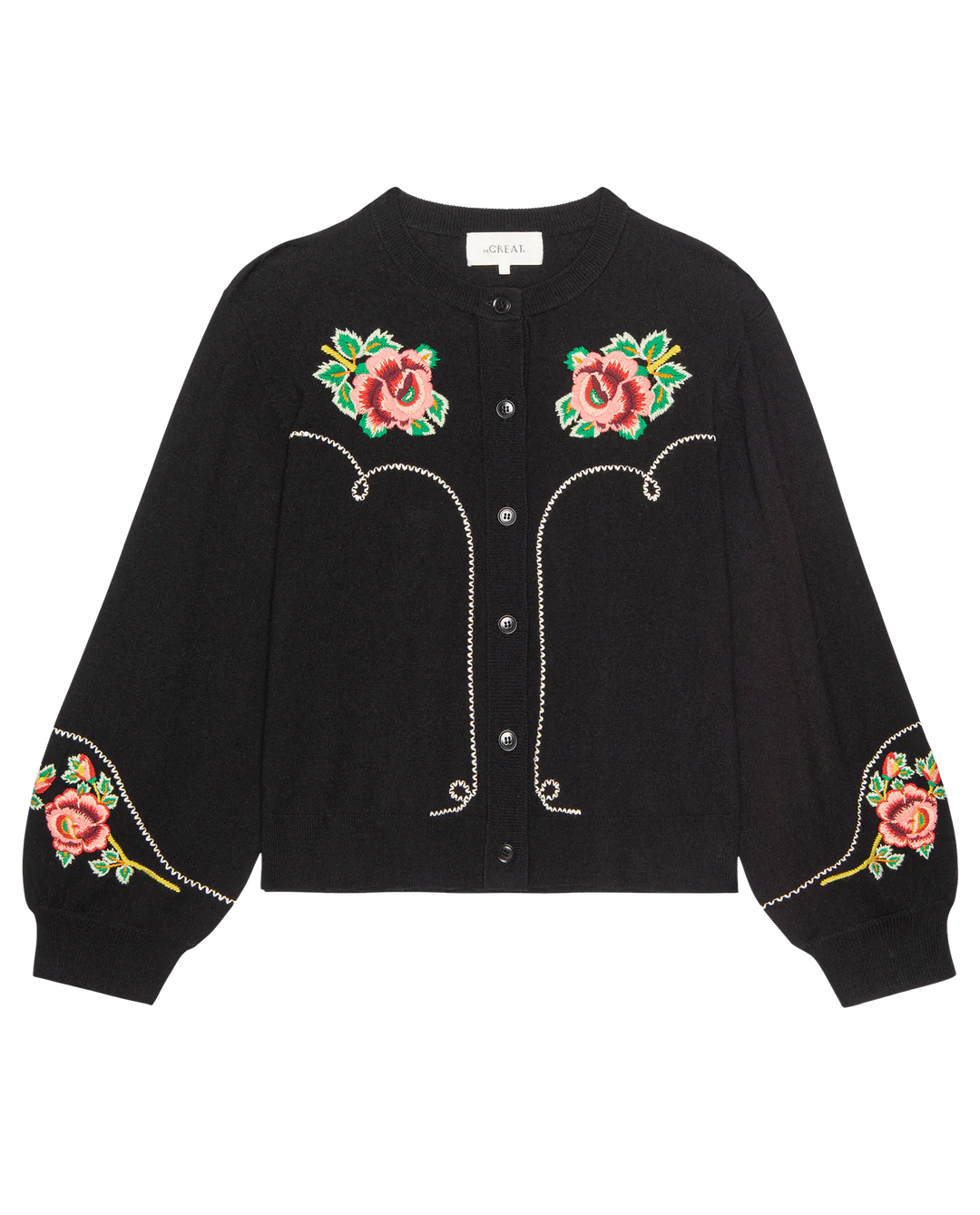 HEIRLOOM ROSE WESTERN CARDIGAN