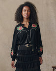 HEIRLOOM ROSE WESTERN CARDIGAN
