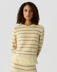 WESTERN STRIPE CREW SWEATER