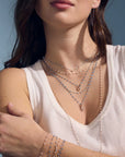 CLASSIC NECKLACE / 16.5" / WHITE