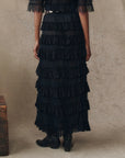 WINTER MESH FLOUNCE SKIRT