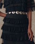 WINTER MESH FLOUNCE SKIRT