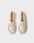 WOVEN FLAT IN PEARL