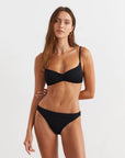 ZAZAA SWIM BOTTOMS IN BLACK