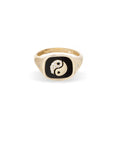 ZODIAC CERAMIC + DIAMOND SIGNET RING