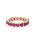 RUBY + DIAMOND ROUNDS ETERNITY RING