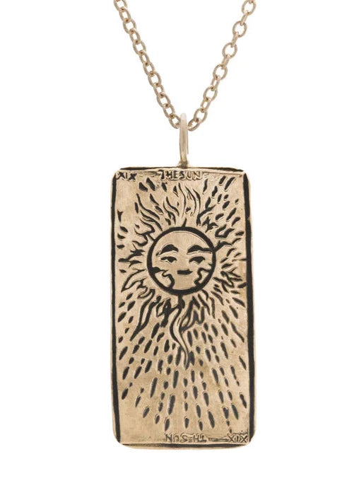 SUN TAROT CARD NECKLACE