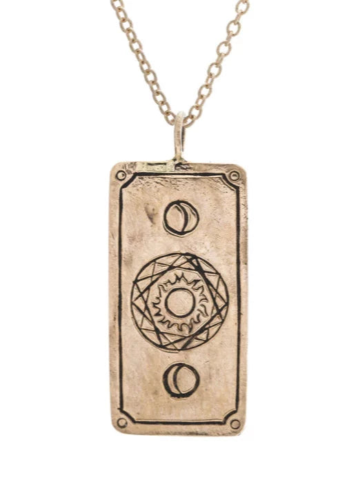 SUN TAROT CARD NECKLACE