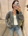 TWISTED ERIK SILK & MOHAIR CARDIGAN