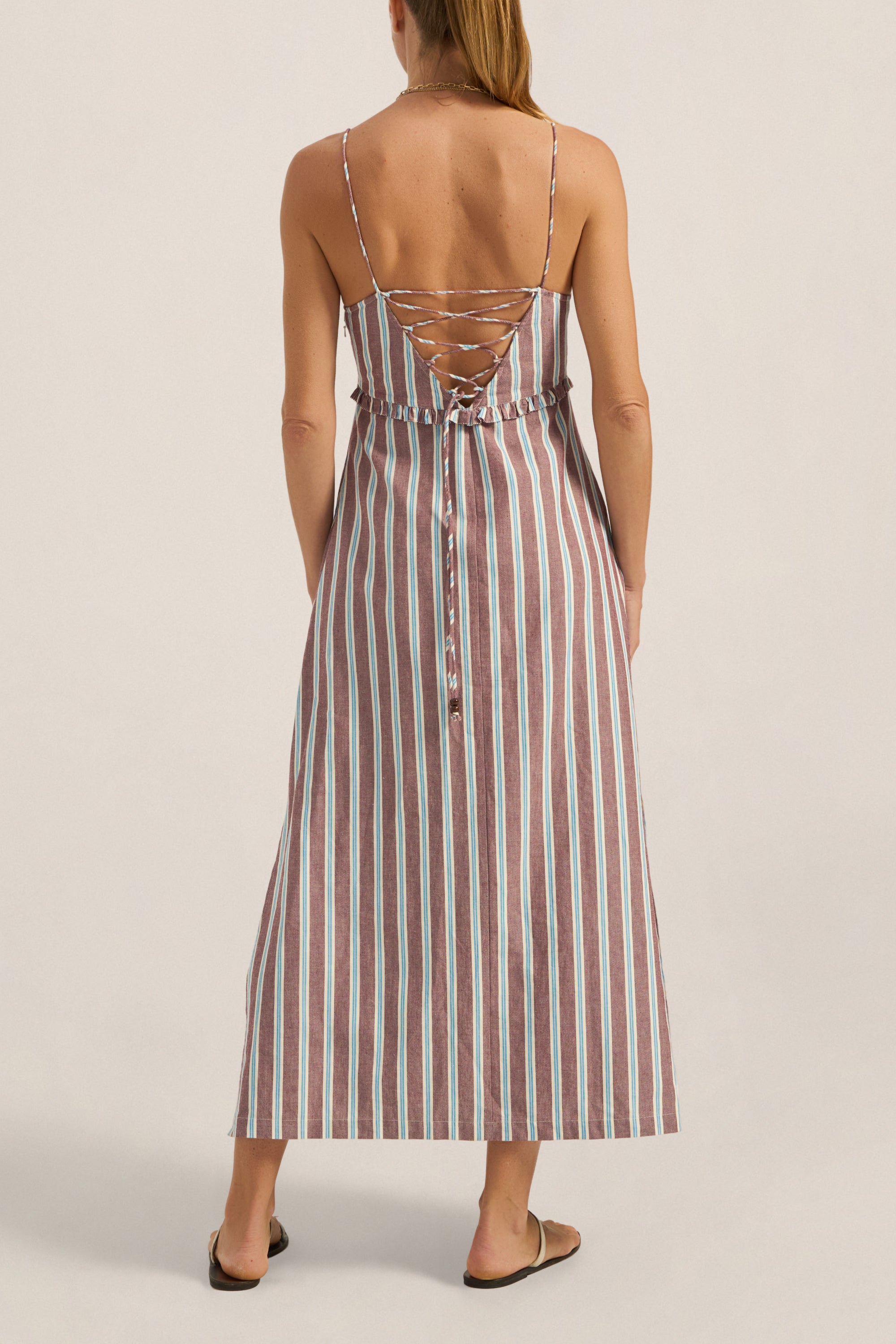 INO DRESS IN SERIFOS STRIPE
