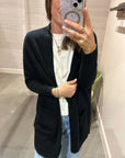 ANJA CASHMERE CARDIGAN IN BLACK