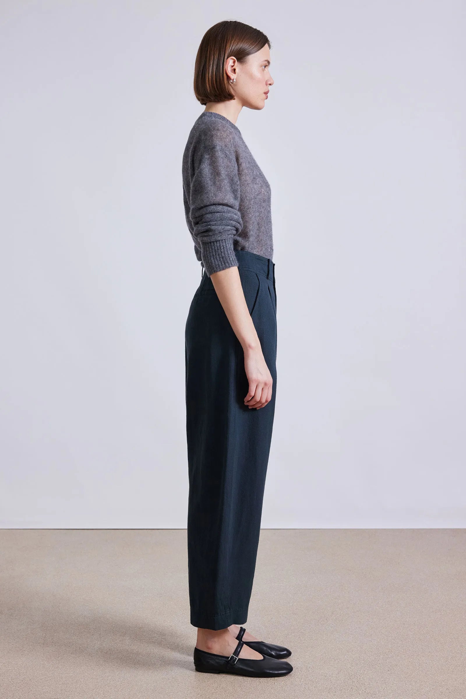 BARI CROP TROUSER IN FOREST RIVER